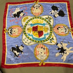 THE VANDER BEARS  lovely 💯% silk  34X34”  Scarf